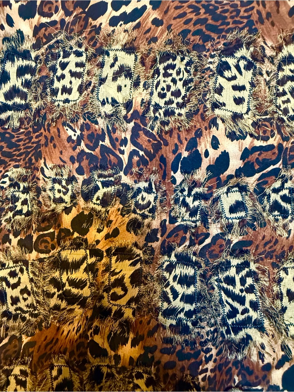 Chico's Animal Print Open Front Jacket in Brown and Tan see description - Picture 5 of 9